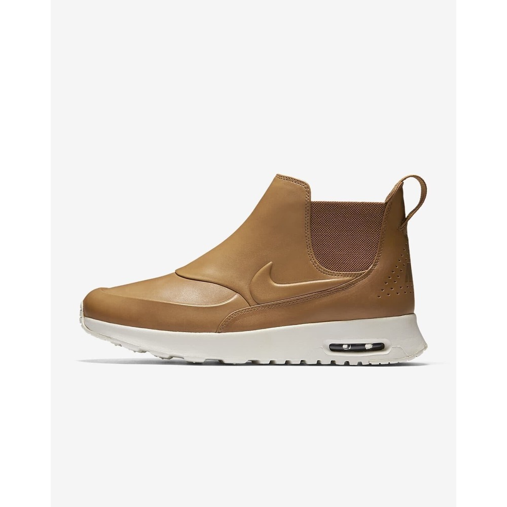 Nike Air Max Thea Mid Cream Sail Brown Leather Boot 859550-200 Women's US Size 5 - Picture 3 of 5